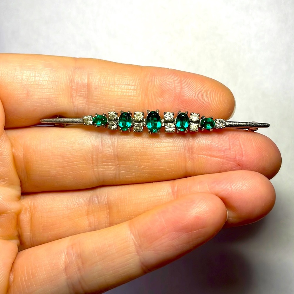 Sterling West Germany Vintage Bar Brooch